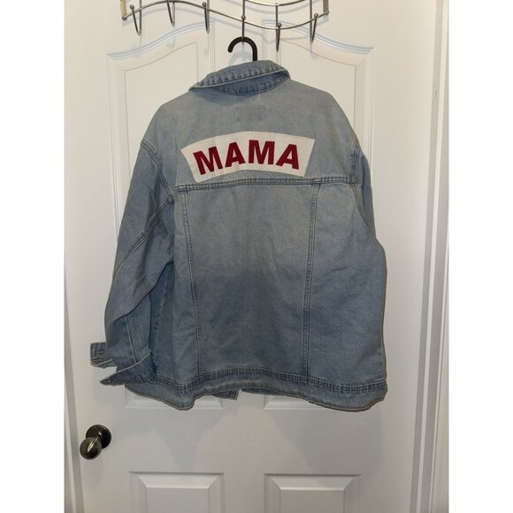 Ingrid+Isabel Mama Denim Jacket XXL Light wash Brand New - Picture 1 of 12